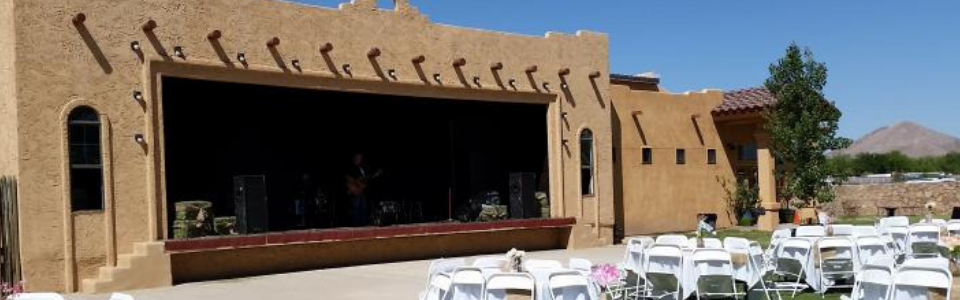Outdoor stage and event space